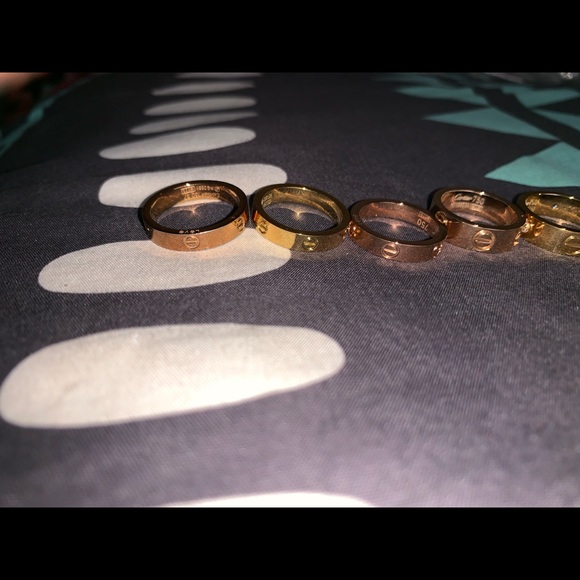 Set of Love Rings - Picture 2 of 4